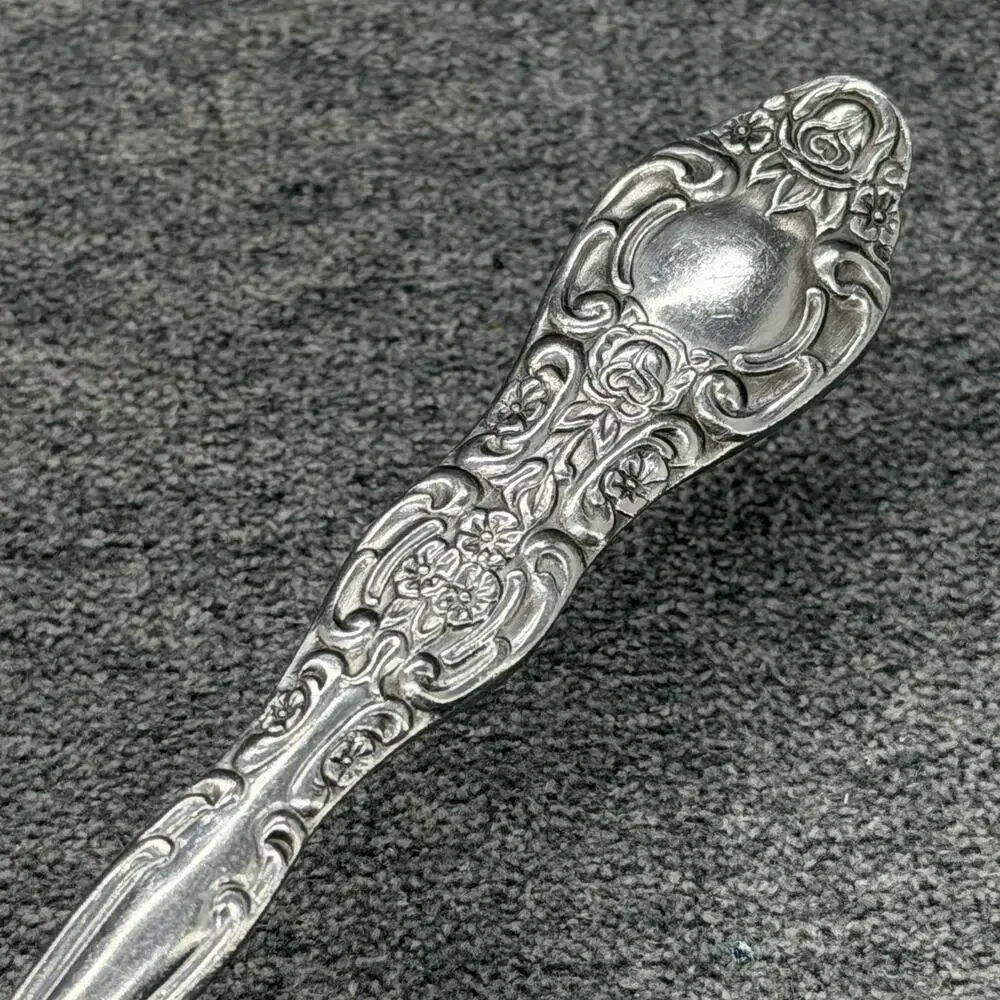 Vintage International Stainless KOREA Spoon Replacement Floral Scroll Flatware
